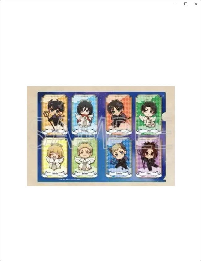 【进击的巨人】公主咖啡 天使与恶魔 小卡片