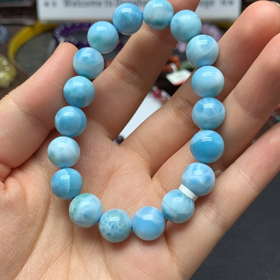 针钠钙石（海纹石）未镶嵌手串