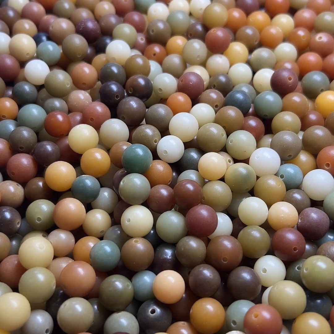 白玉菩提吊坠卡10/11浓玉多宝200颗