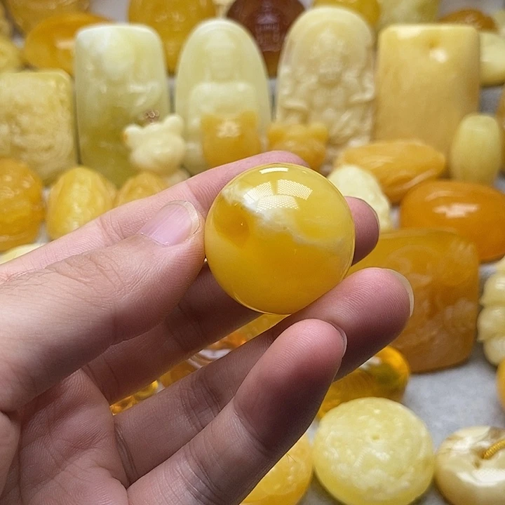 琥珀颈饰未镶嵌琥珀蜜蜡吊坠
