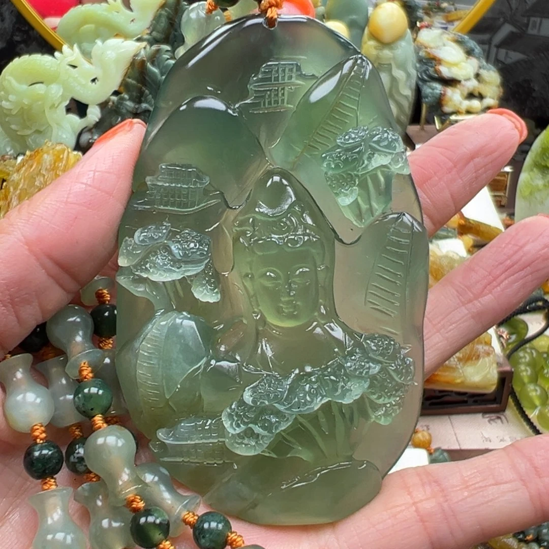 用***9岫玉未镶嵌挂件挂件