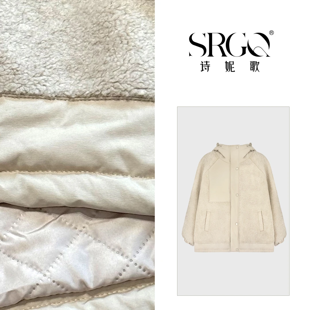 zhang&bai24AW定制|【电梯战神】浓浓暖意 冬季连帽松弛感加厚外套