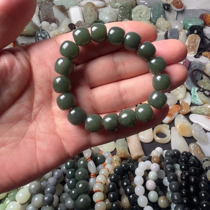 和田玉（青玉）未镶嵌套链