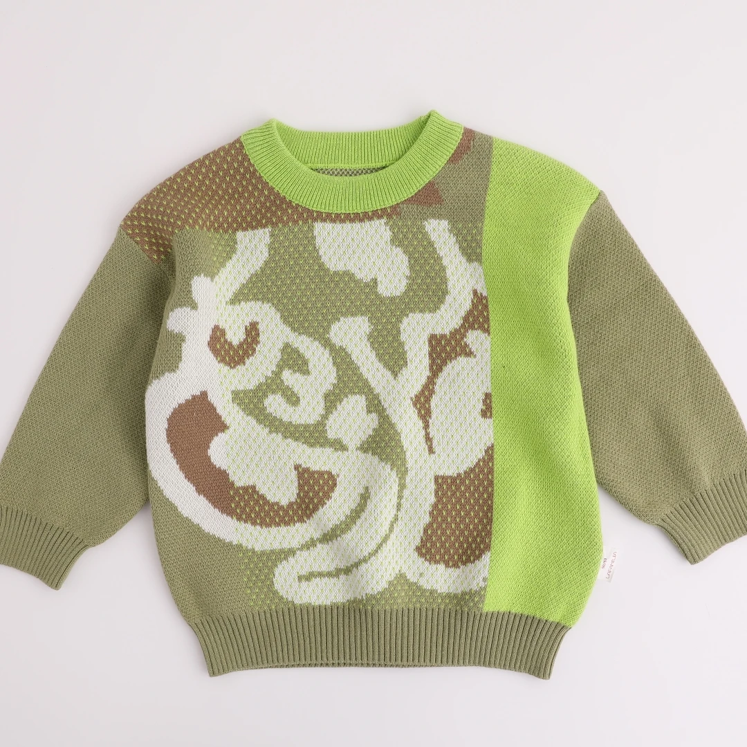 长袖圆领线衫毛衣9241304