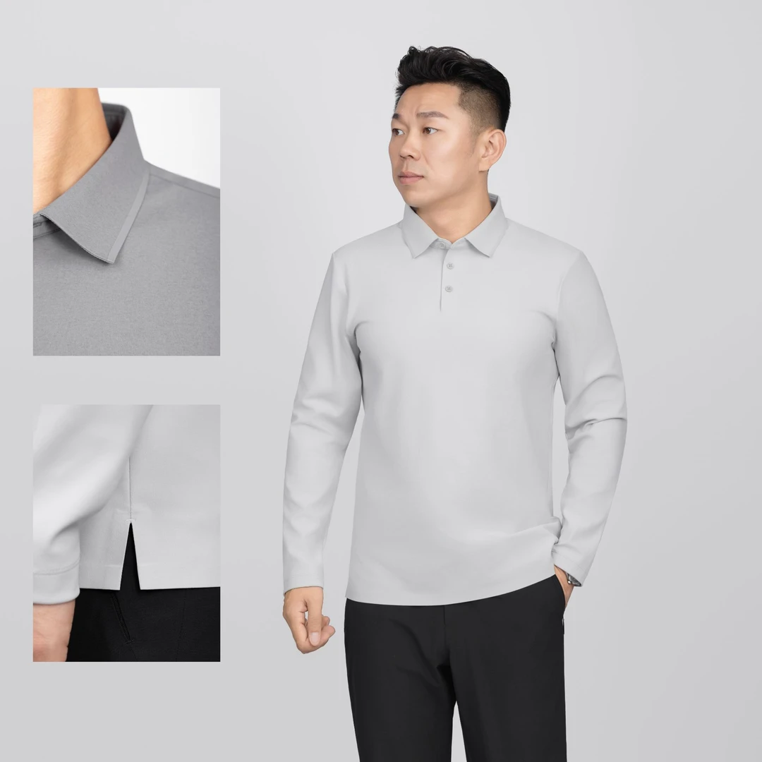 ★【场景切换2.0】秋冬男士新款轻量商务通勤休闲吸湿排汗POLO衫HT12