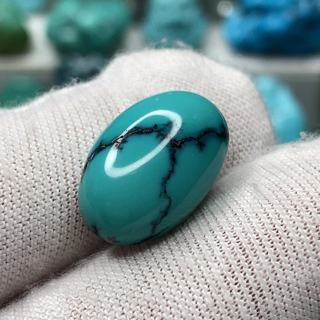 绿松石未镶嵌天然原矿 地大质检