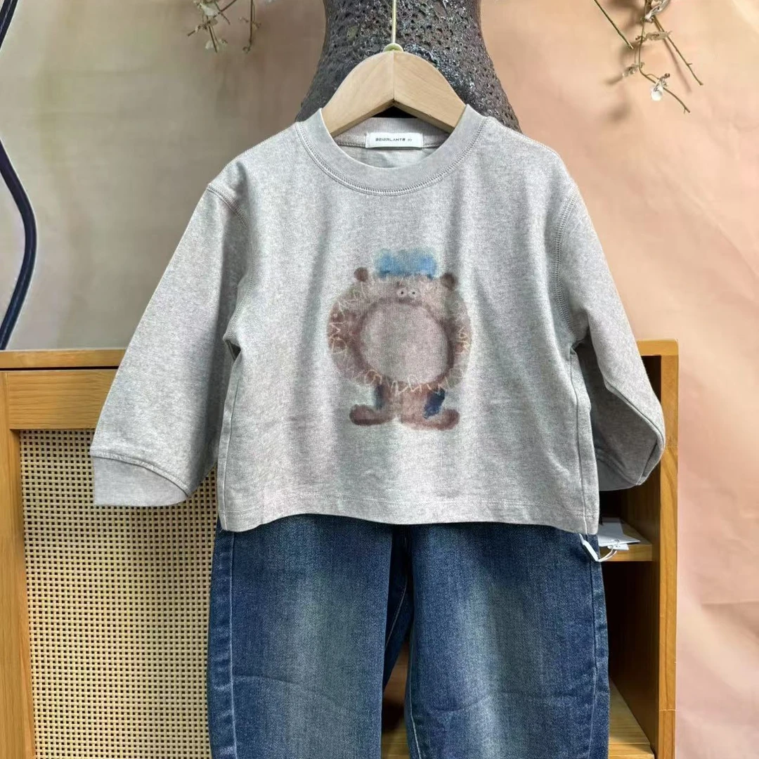 实体25秋CT6602卡通印花卫衣【80-120】（非质量不退换）