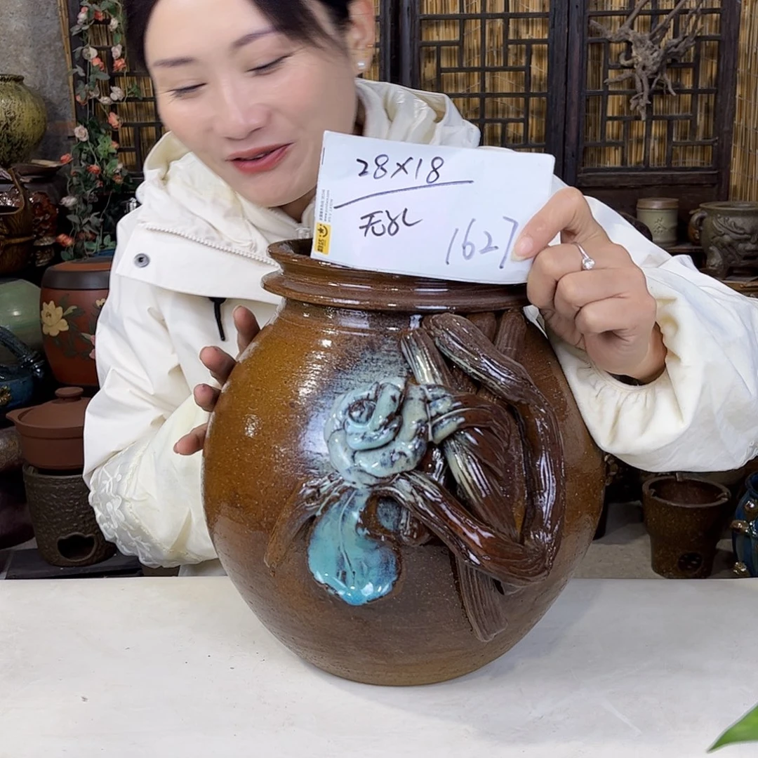 花盆紫砂在一起我是