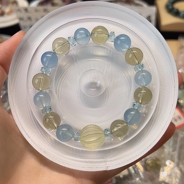 水晶未镶嵌手链359diy