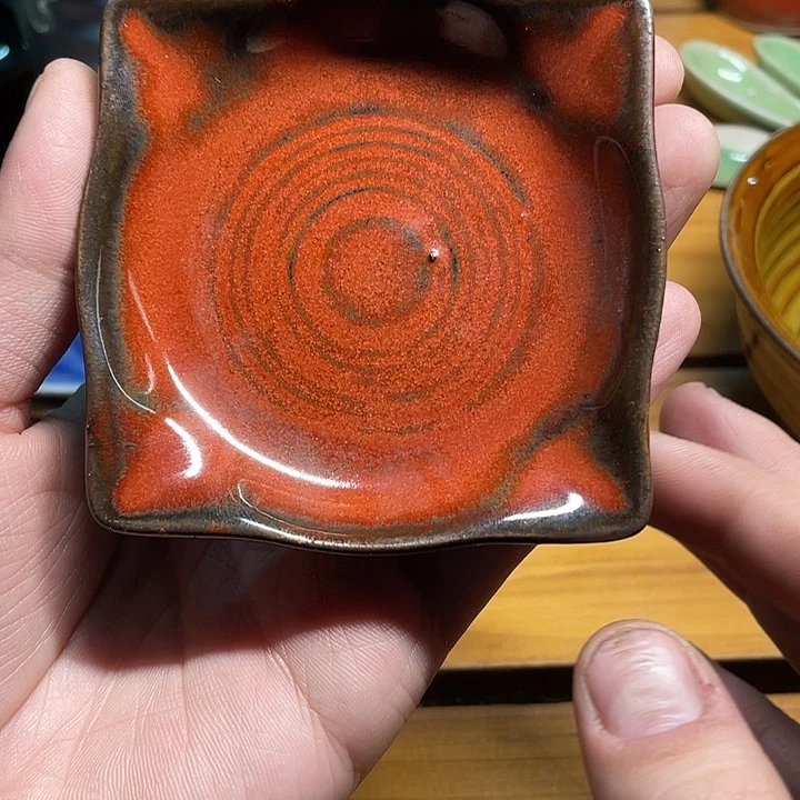 盘橙**0瓷器微瑕不退不换