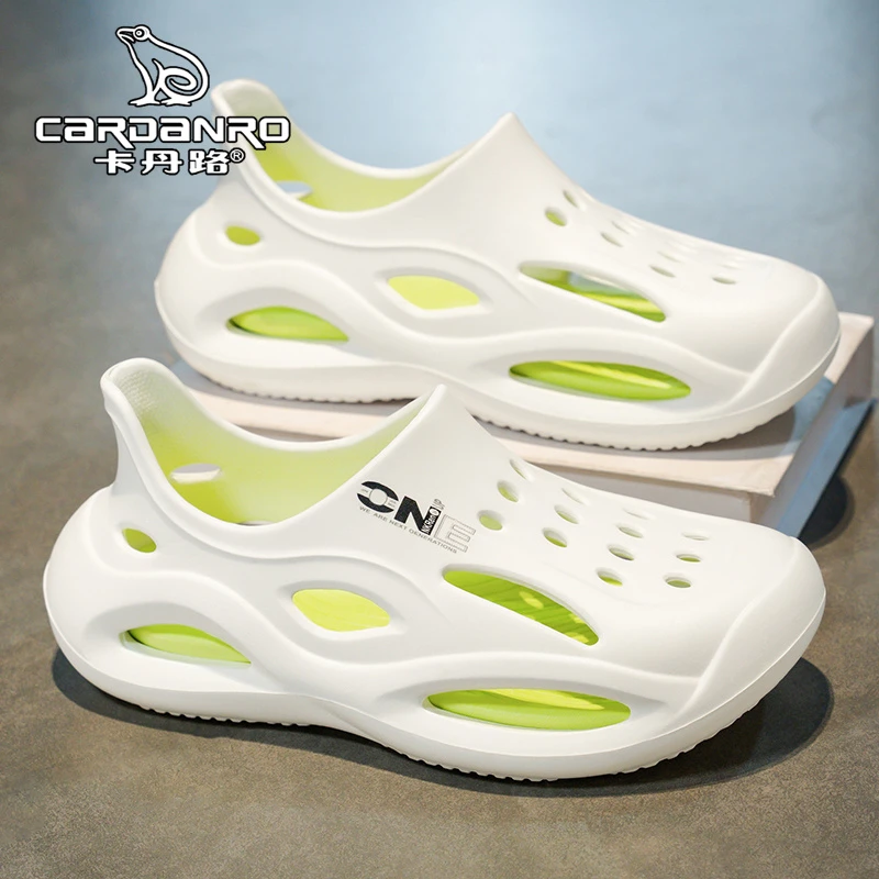 意大利卡丹路洞洞鞋男夏季外穿海边沙滩包头拖鞋男士涉水溯溪凉鞋