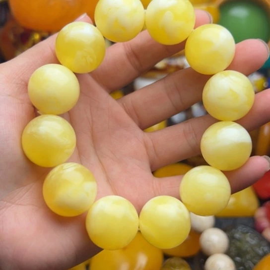 未镶嵌琥珀手链蜜蜡