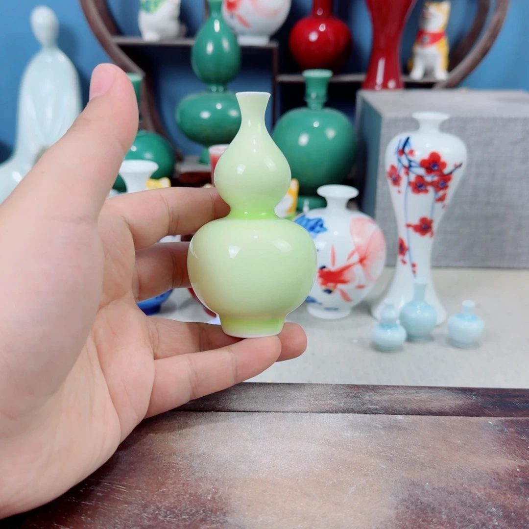 陶瓷手工小花器摆件