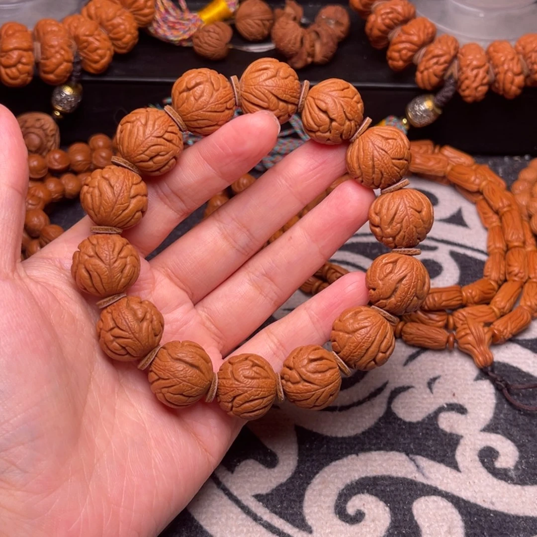 手串桃核龙纹铁将军17