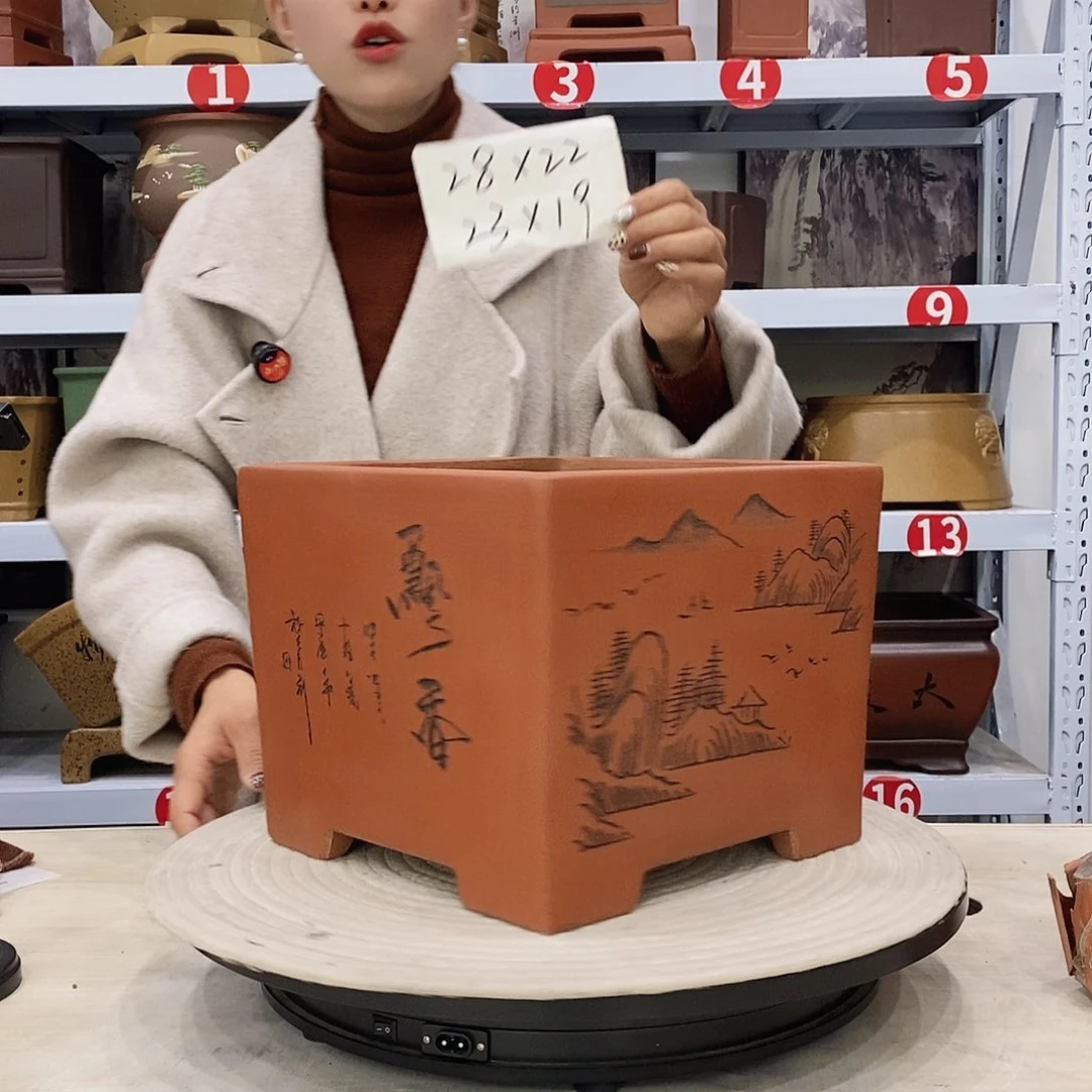 紫砂花盆紫砂花盆