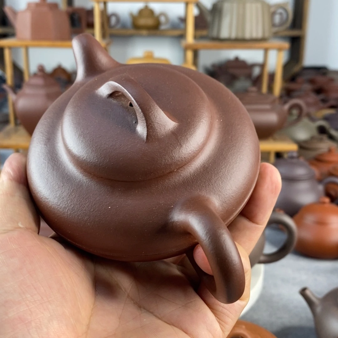 茶壶紫砂中槽清柿圆