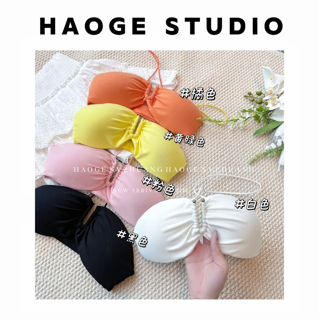 浩哥严选●挂脖吊带预C5BX2270A通勤夏季少女时尚设计感小众百搭款