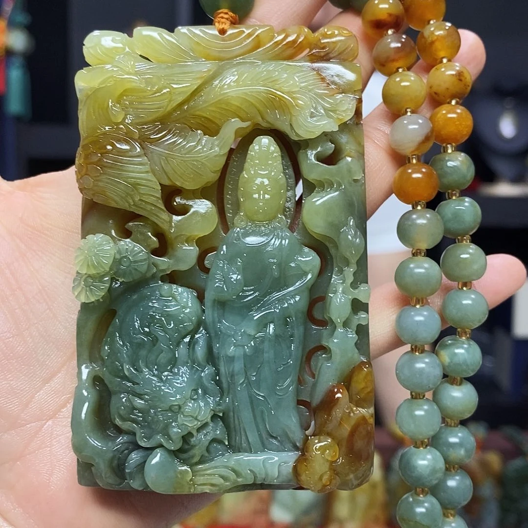 未镶嵌岫玉挂件吊坠