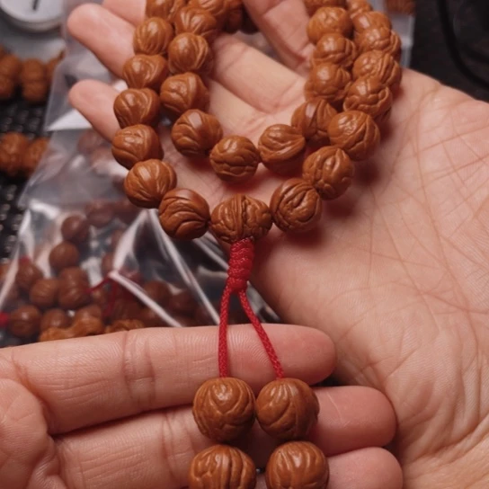 桃核手串龙纹桃核