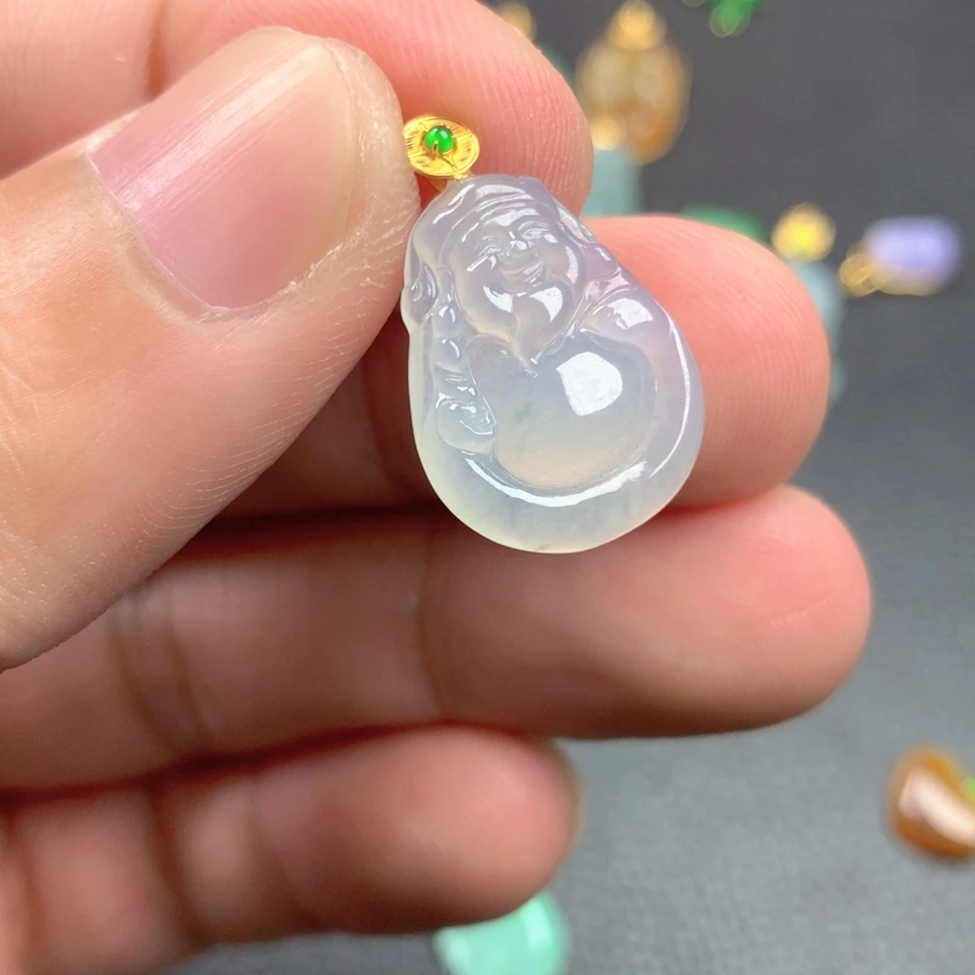 【闪购商品】颈饰18K金镶嵌翡翠翡翠