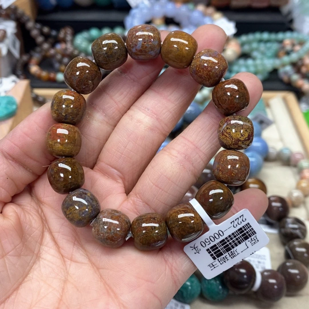 硅化珊瑚（珊瑚玉）手链未镶嵌6***孩110