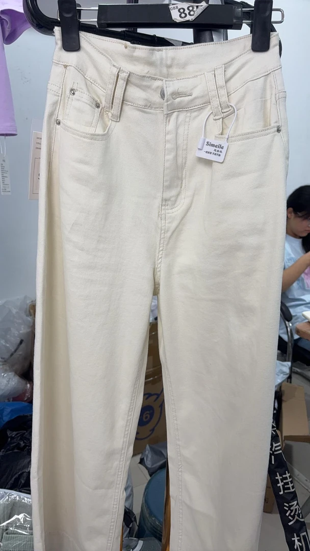 杨哥严选夏季新款韩版百搭宽松显瘦高腰阔腿裤8119