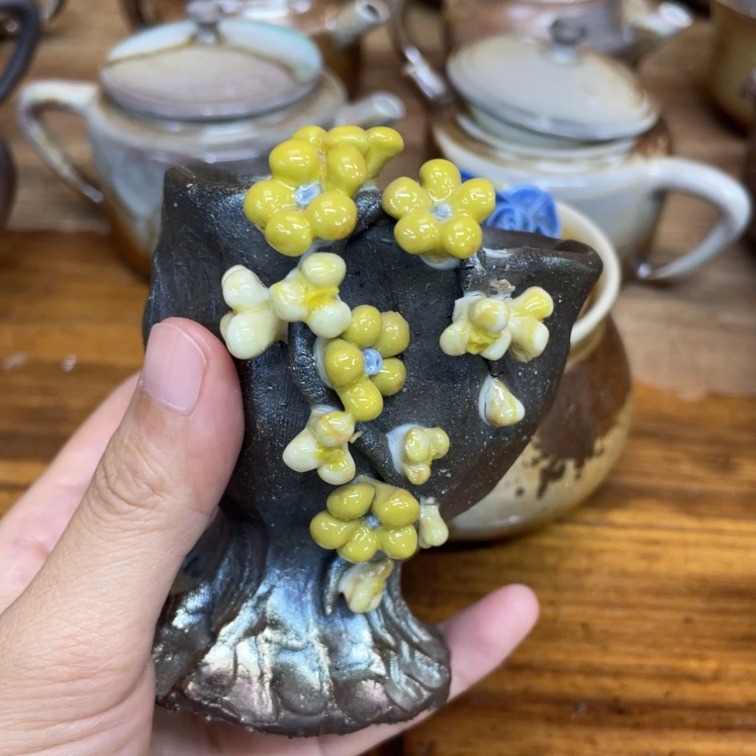 紫***皂茶壶柴烧柴烧瑕瑕