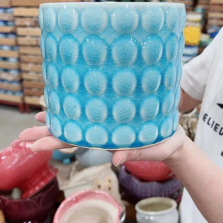 有孔，凑单福利满10元发货陶瓷多肉花盆！