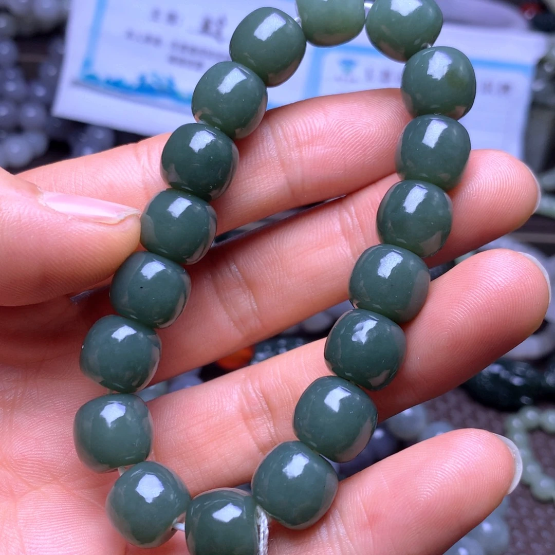 和田玉未镶嵌手串12