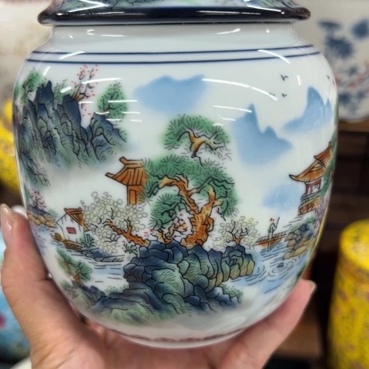 高端陶瓷茶叶密封罐