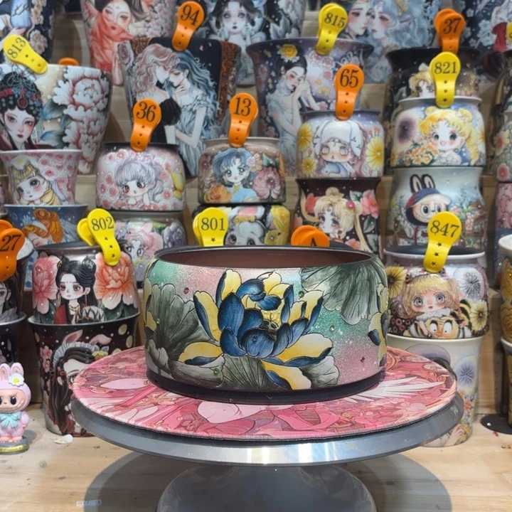 景德镇手绘花盆陶瓷17/10