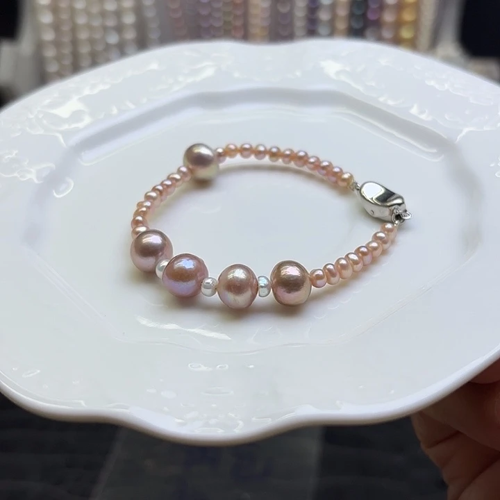 颈饰淡水珍珠银S925镶嵌