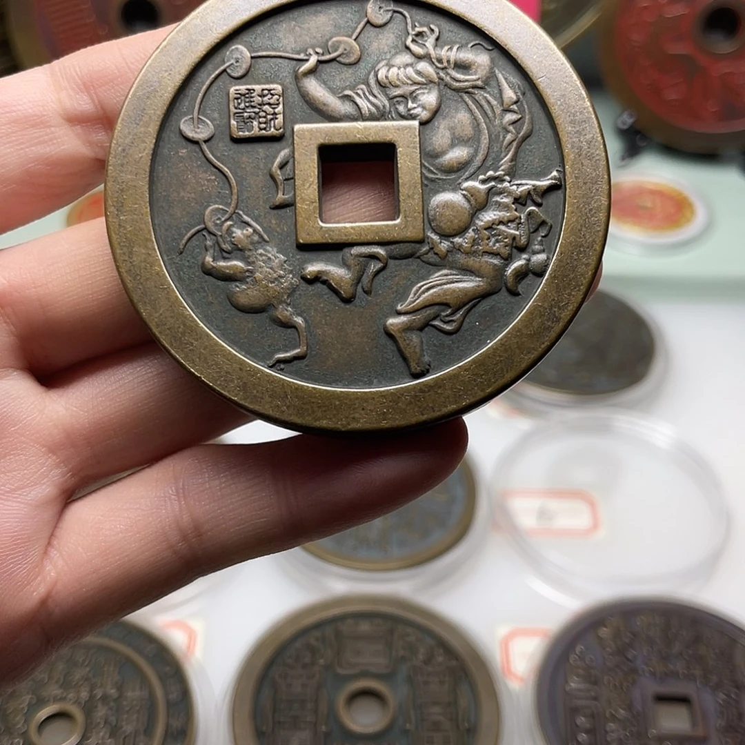 铜风磨铜材质，退役母钱（63.8mm)