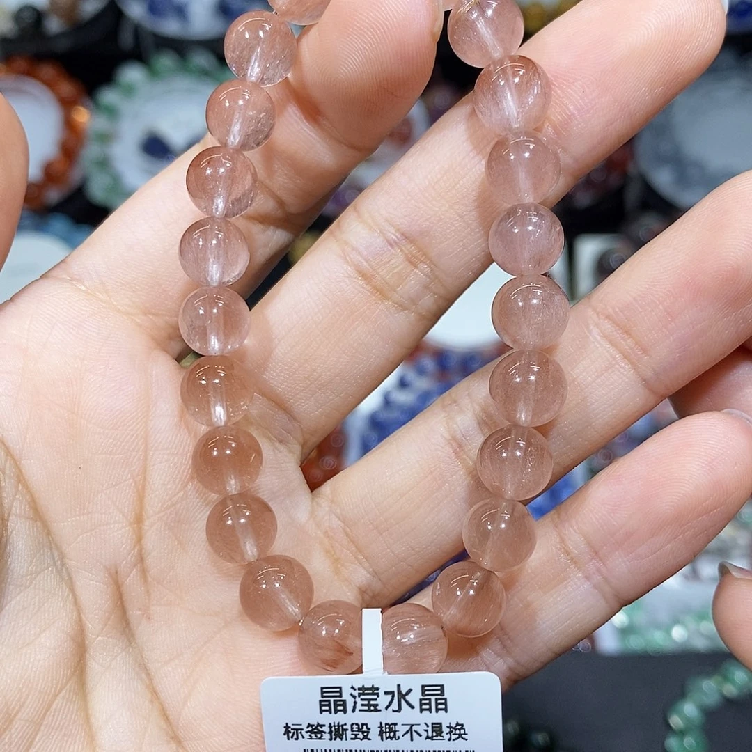 手串水晶未镶嵌钢丝粉8