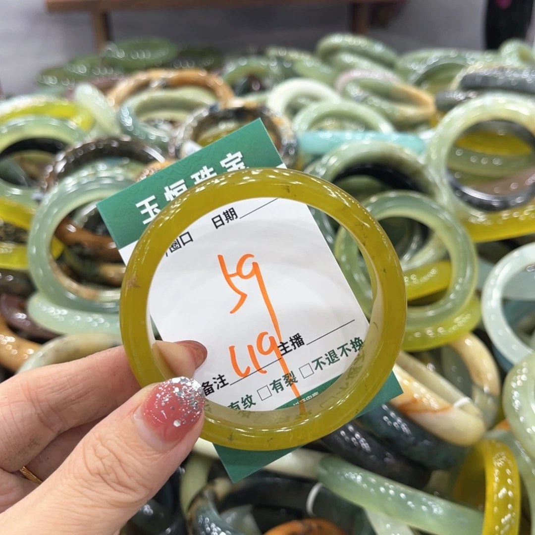 未镶嵌蛇纹石玉手镯手镯