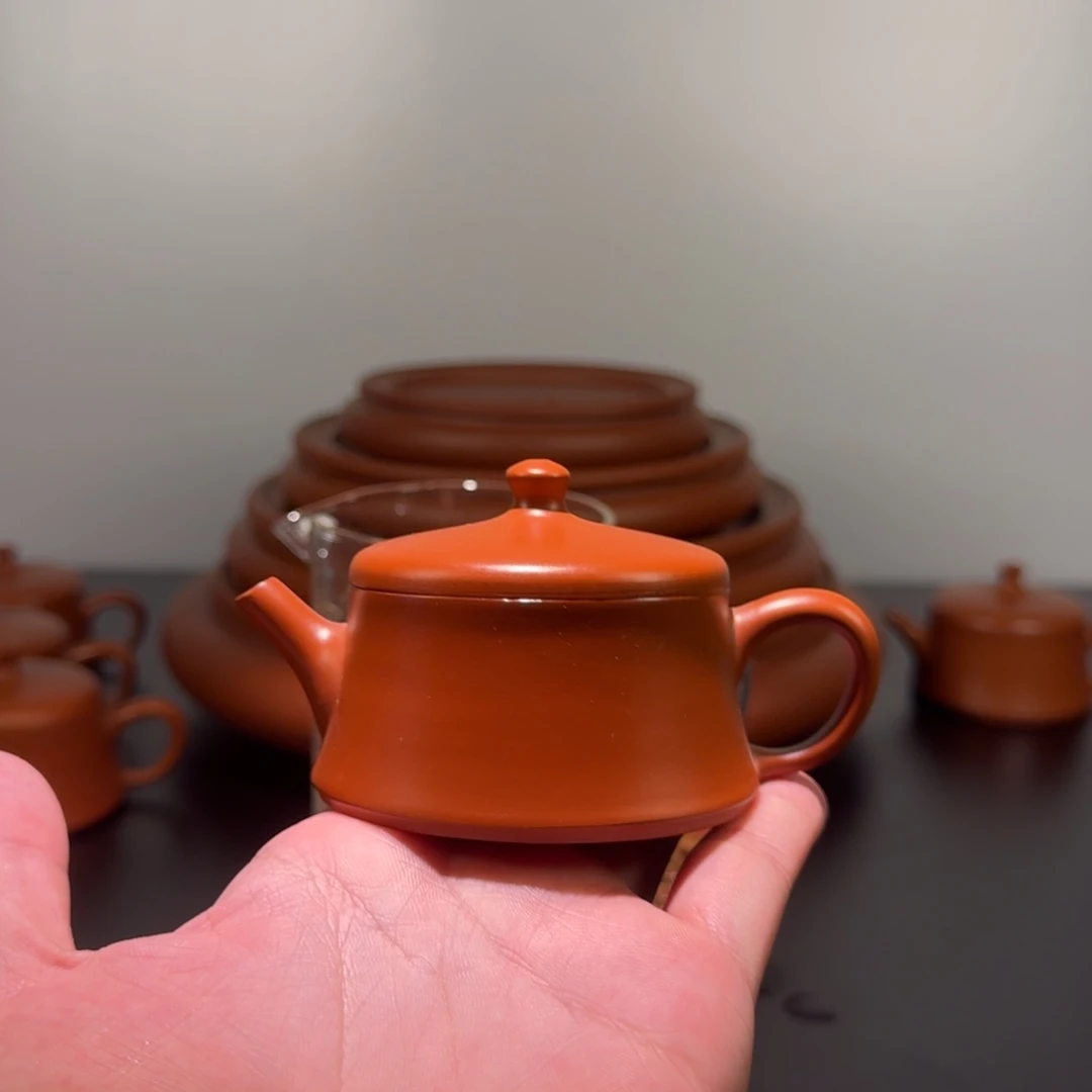 紫砂茶壶章锐华老师全手工老款云柱壶