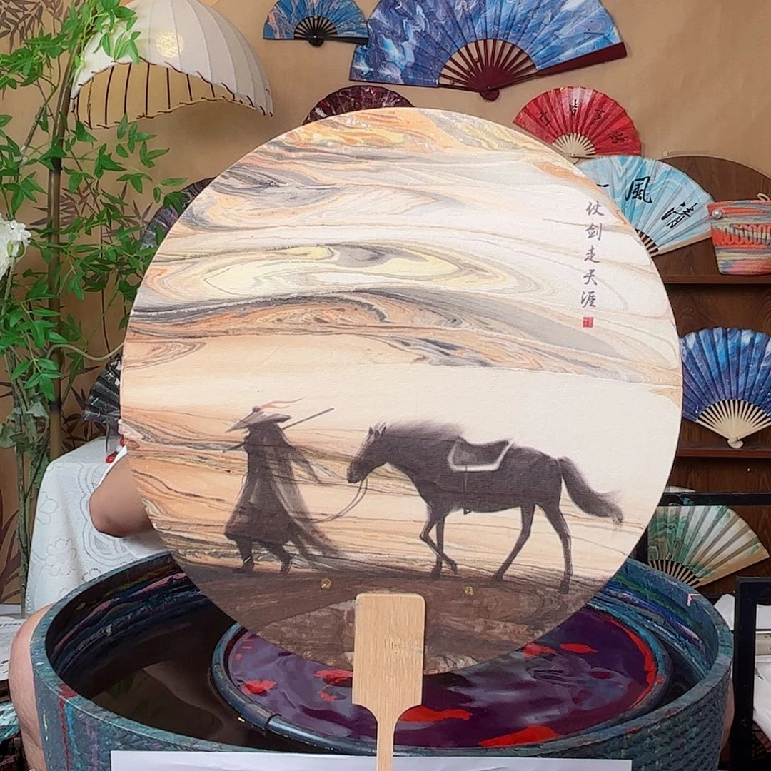 扇子非遗漆扇 成品团扇