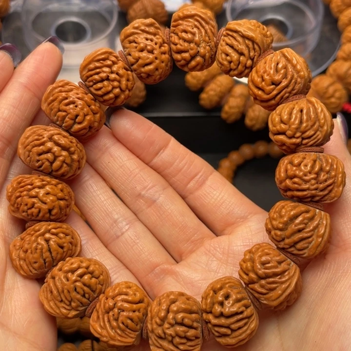 桃核手串龙纹桃核