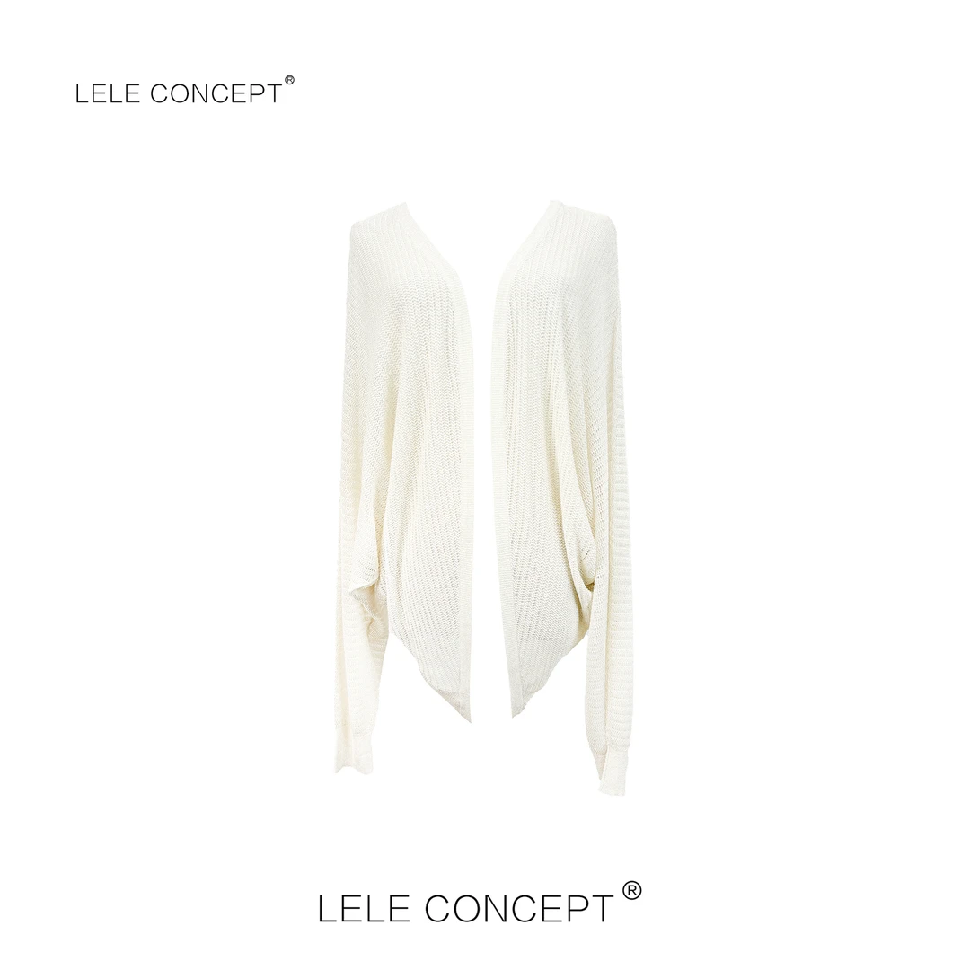 LELE CONCEPT丨新款法式轻奢百搭款蝙蝠袖开衫S1012
