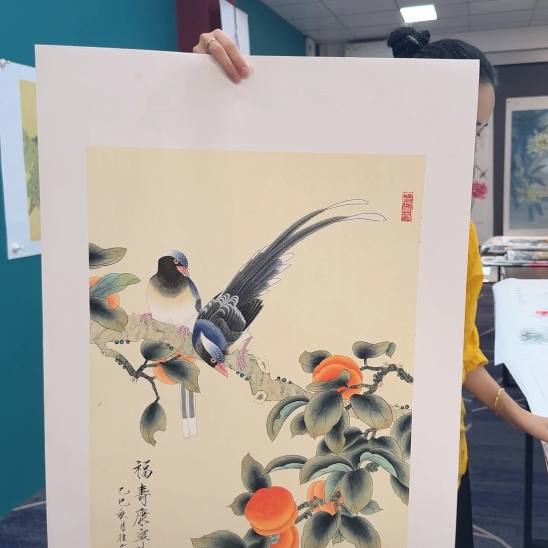 国画国画作品山水花鸟