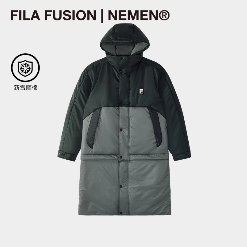 FILA斐乐正品男装高能感保暖时尚百搭长袖休闲宽松棉服T11M519902