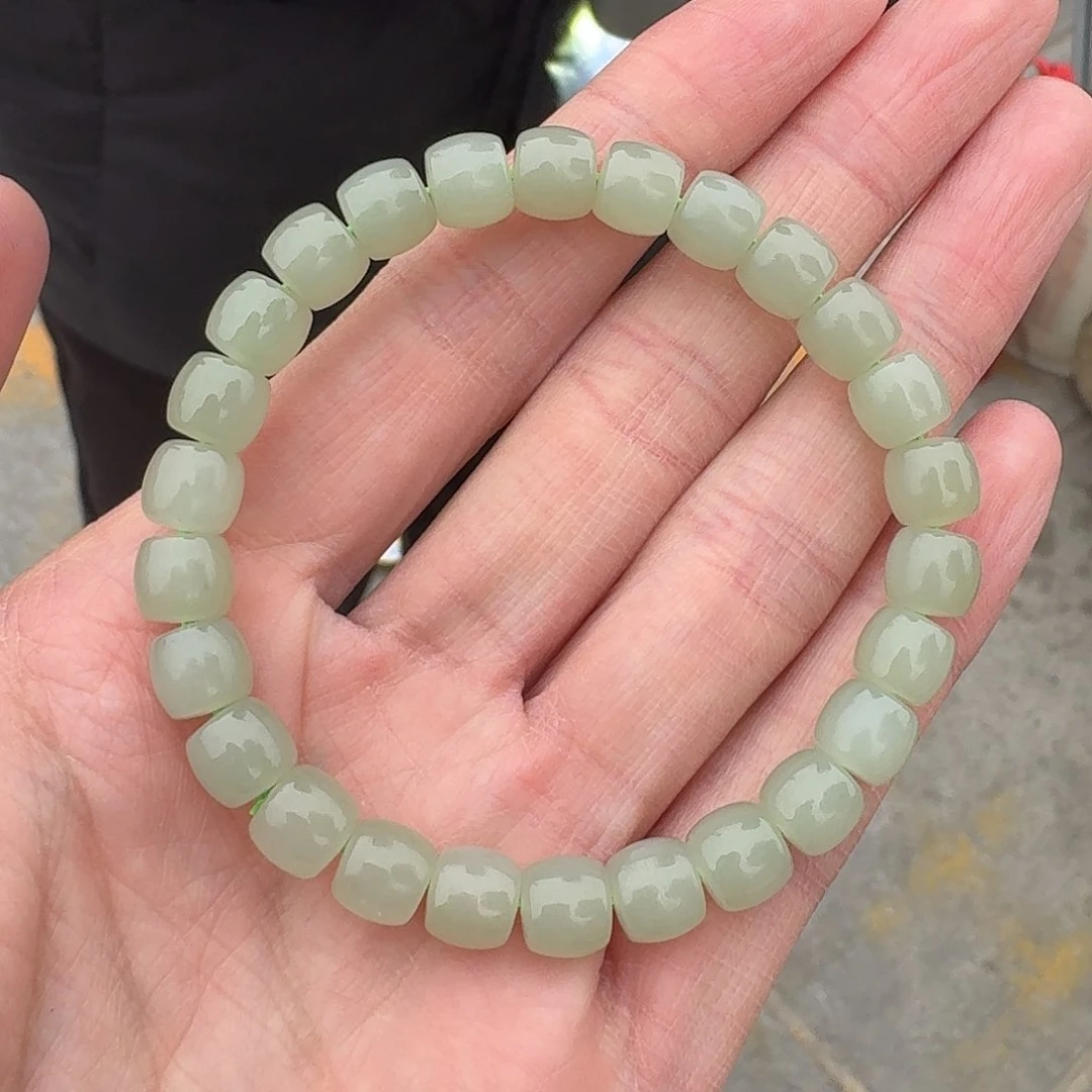 和田玉手串未镶嵌118赵姐