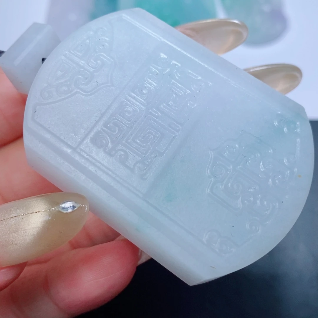 定制翡翠未镶嵌毛货翡翠挂件