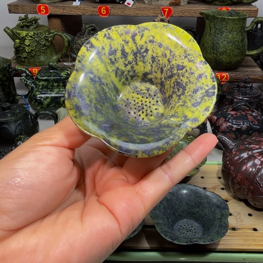 石材藏玉药王石茶漏