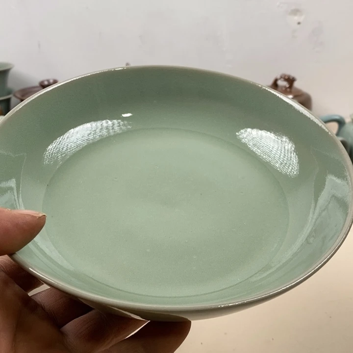 盘原碎釉、原产地汝瓷 微瑕