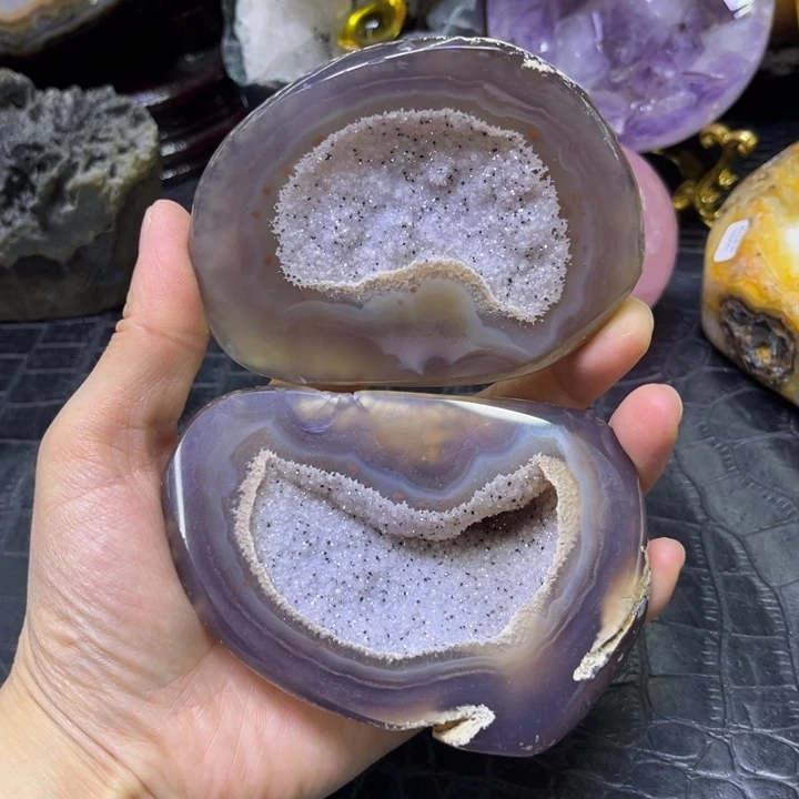 未镶嵌发饰水晶粉软盆