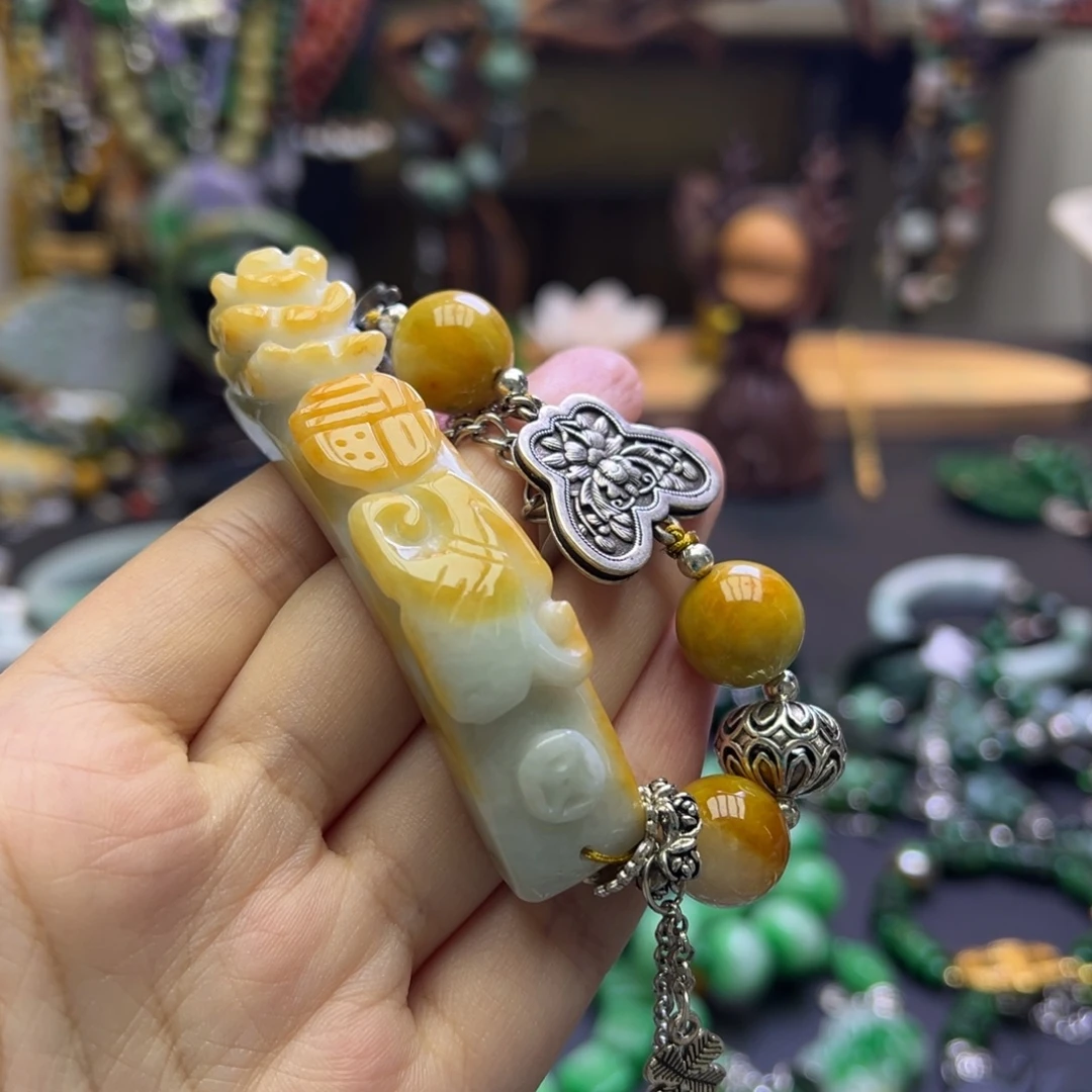 *****翡翠未镶嵌手链499