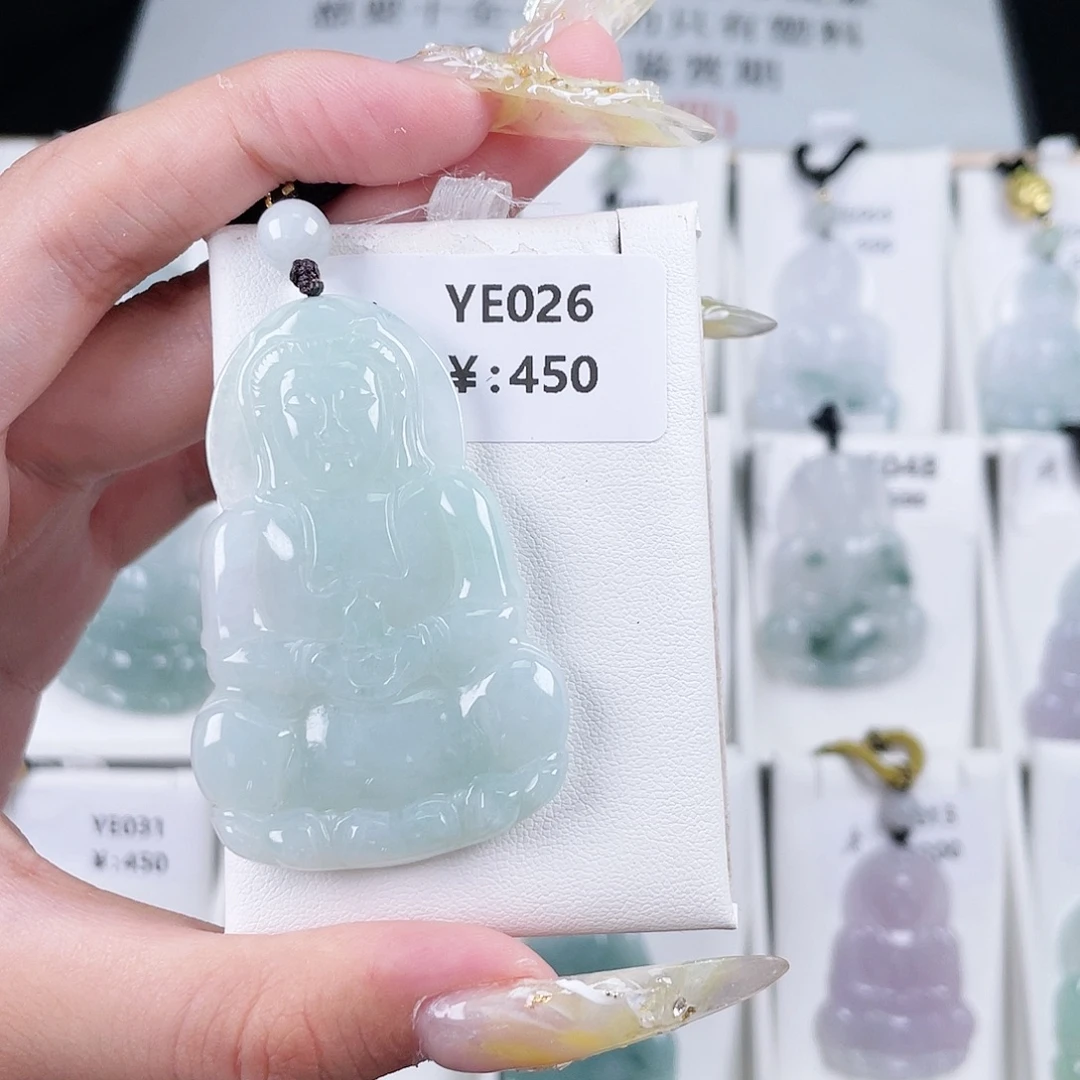 翡翠未镶嵌颈饰YE026
