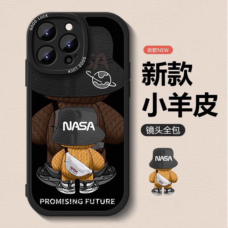 背影熊适用苹果17promax手机壳iphone16新款15小羊皮14全包保护套