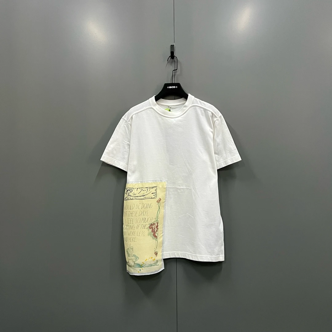 95新 DIOR/迪奥 jp 拼接不对称短袖 L码 607225